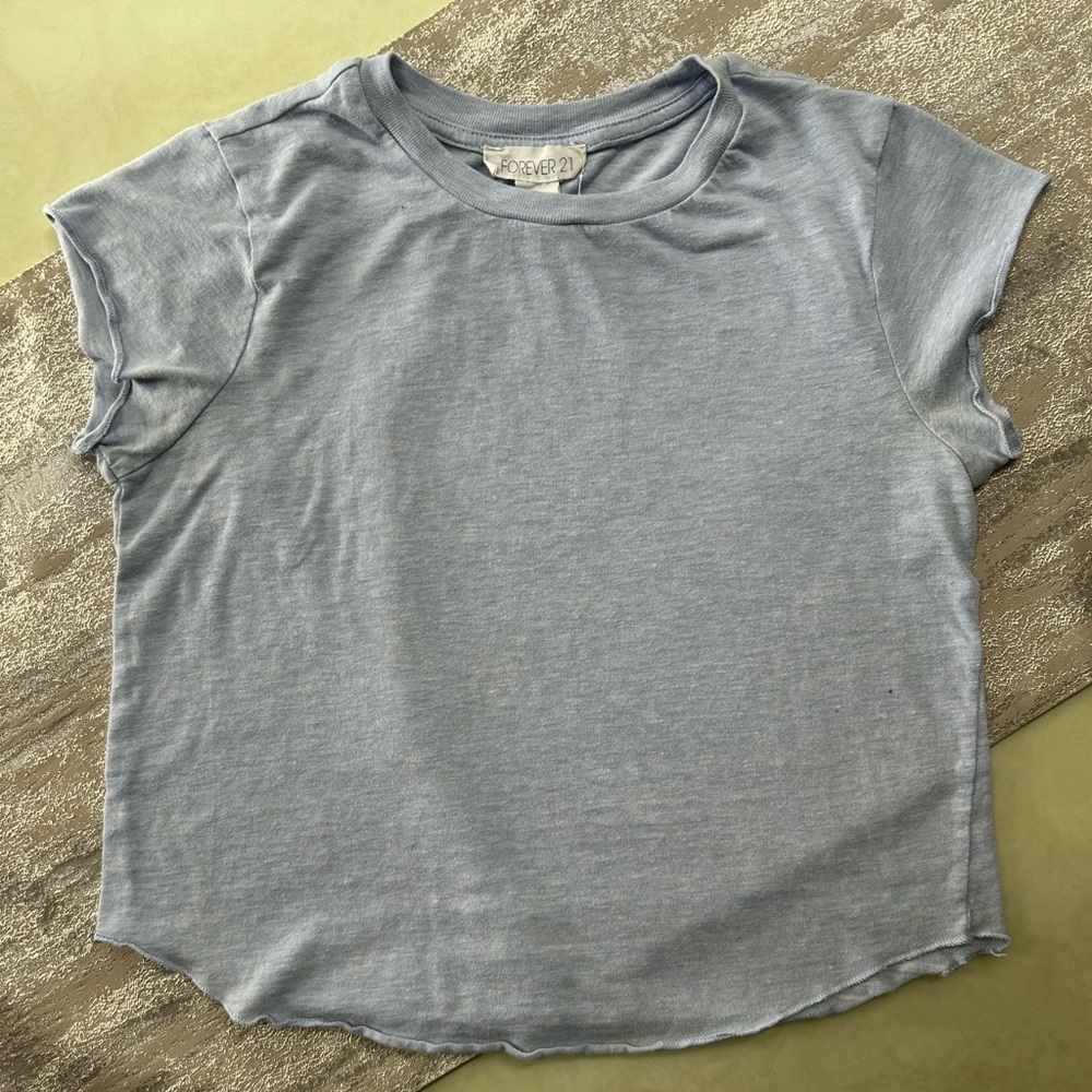 Forever 21 Kids Light Blue Short Sleeve Tee